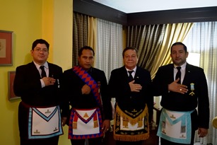 Gran Logia Occidental del Ecuador y el Supremo Consejo del Ecuador recibe a hermanos del Arco Real