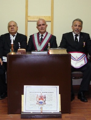 Logia de Maestros Masones de MARCA, realizaa ceremonia oficial de instalacion del Venerable Maestro Electo